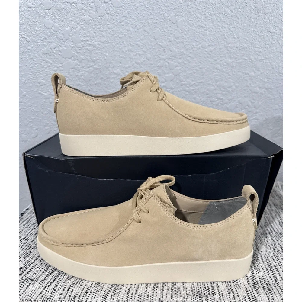 Everlane Desert Shoe Beige Suede Lace Shoes Low Top Loafers Mens 9.5 Preppy